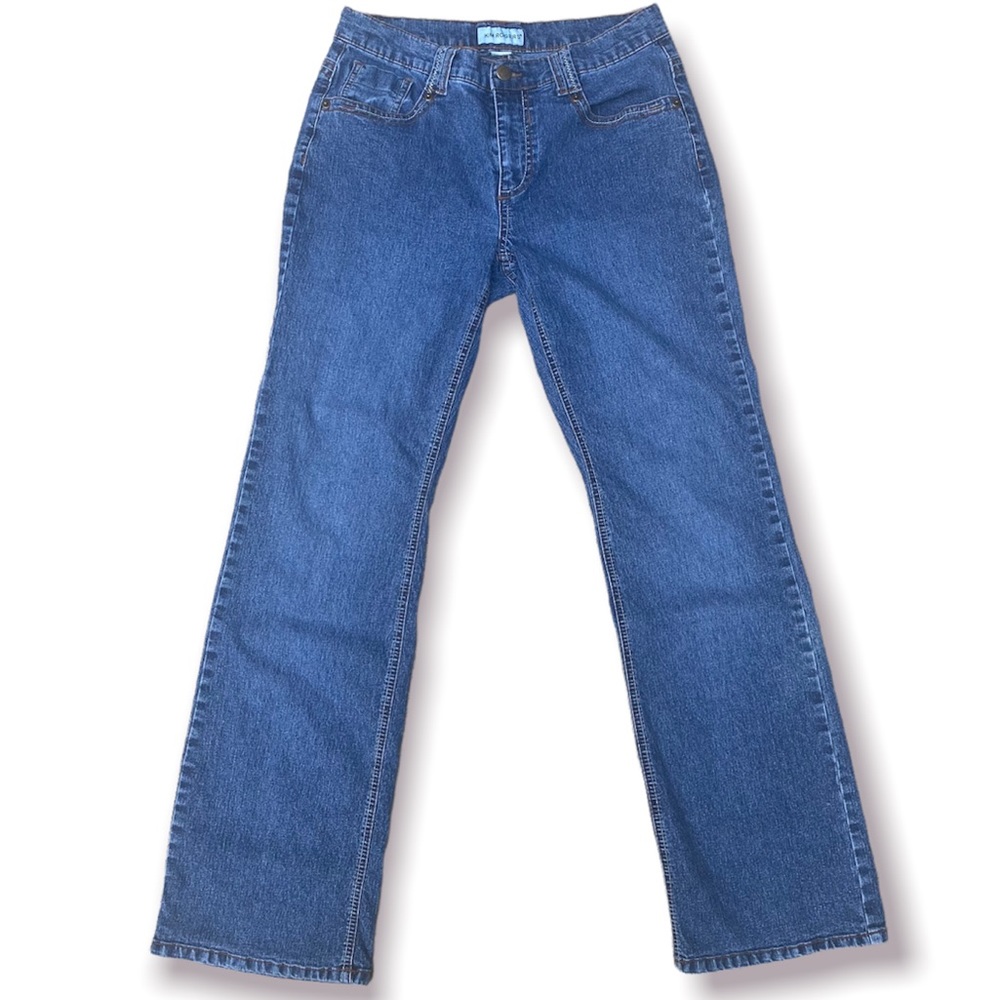 Kim Rogers Straight Leg Jeans || y2k unique stiching